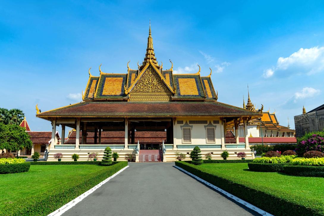 The front of the Royal Palace in Cambodia One of the places you can visit on your Backpack University adventure is the Royal Palace in Cambodia